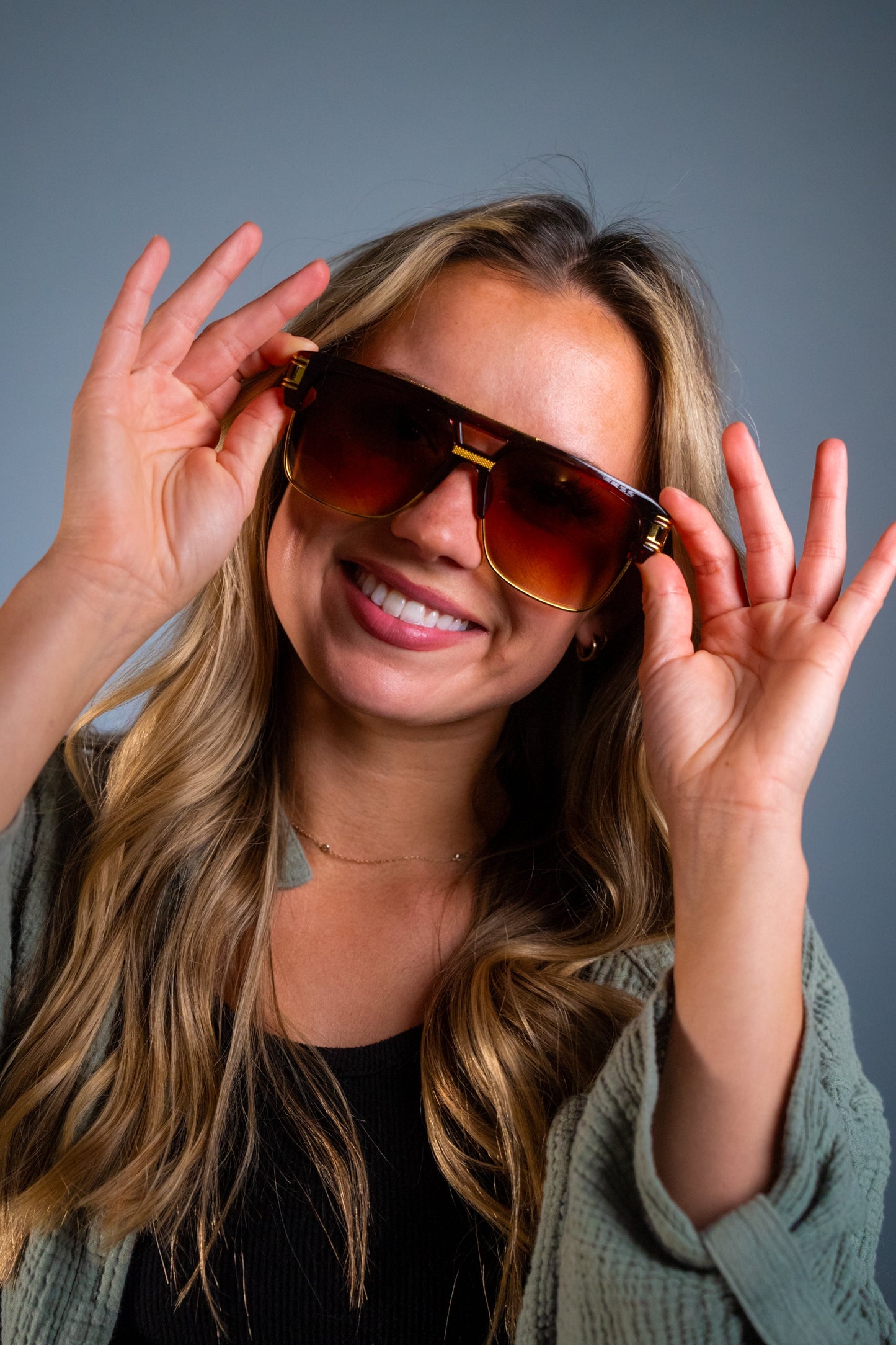 LUXURIANT™ SUNGLASSES - CAPITALS (Burgundy)