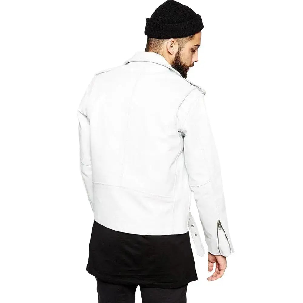 Men's American Heavy Biker Leather Jacket