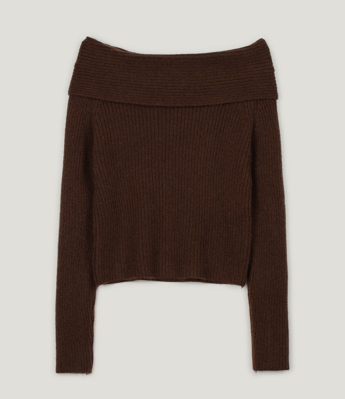 [TWEE] Eldin Off-Shoulder Ribbed Knit