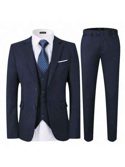 Herrenanzüge Slim Fit, 3-teilig