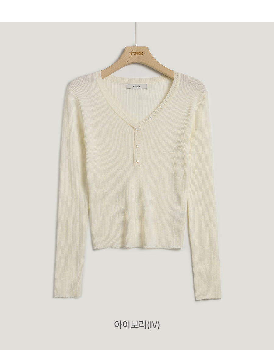 [TWEE] Gomez Button Knit