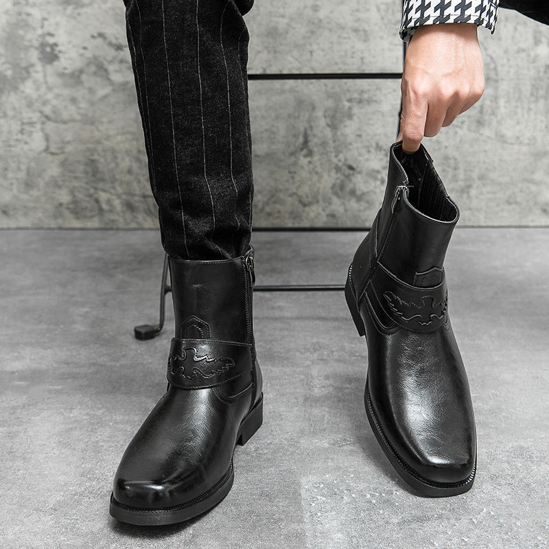 Large Size Western Style Men's Cowboy Boot