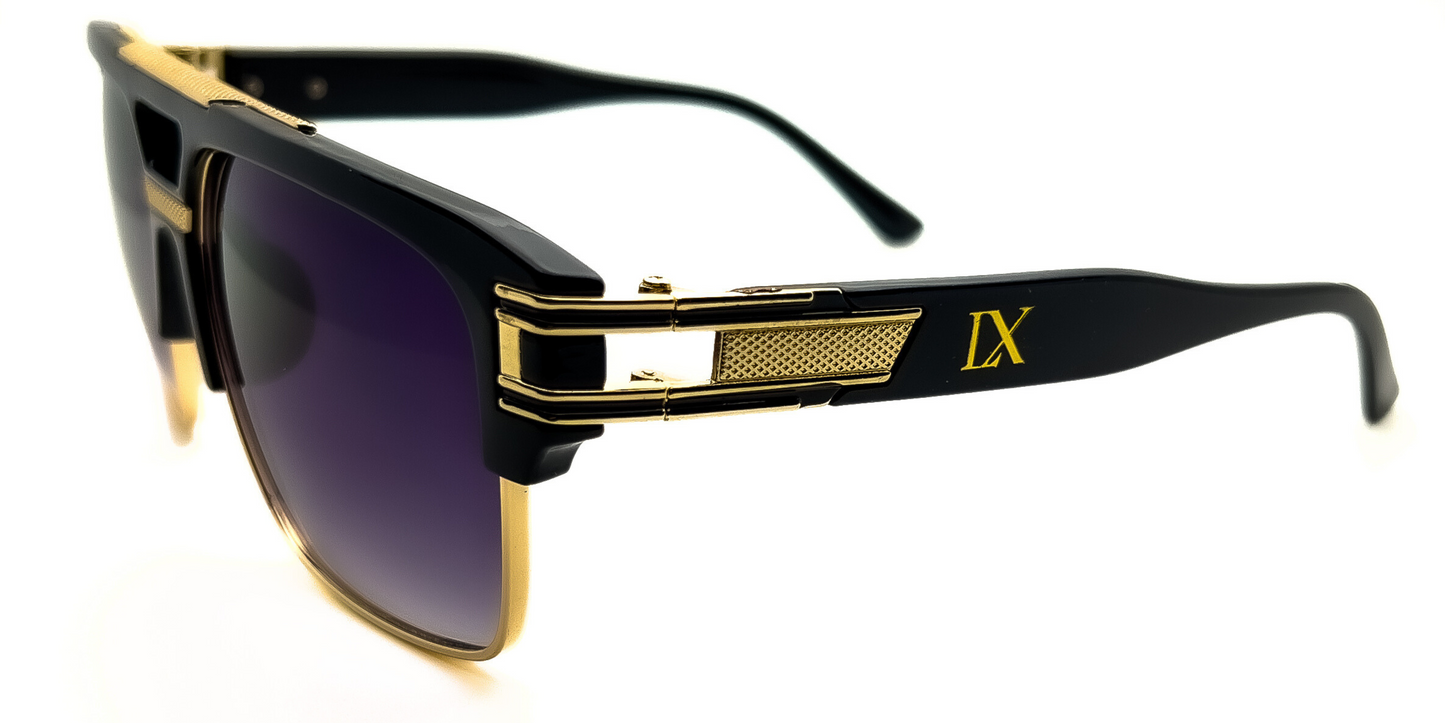 LUXURIANT™ SUNGLASSES - CAPITALS (Faded Black)