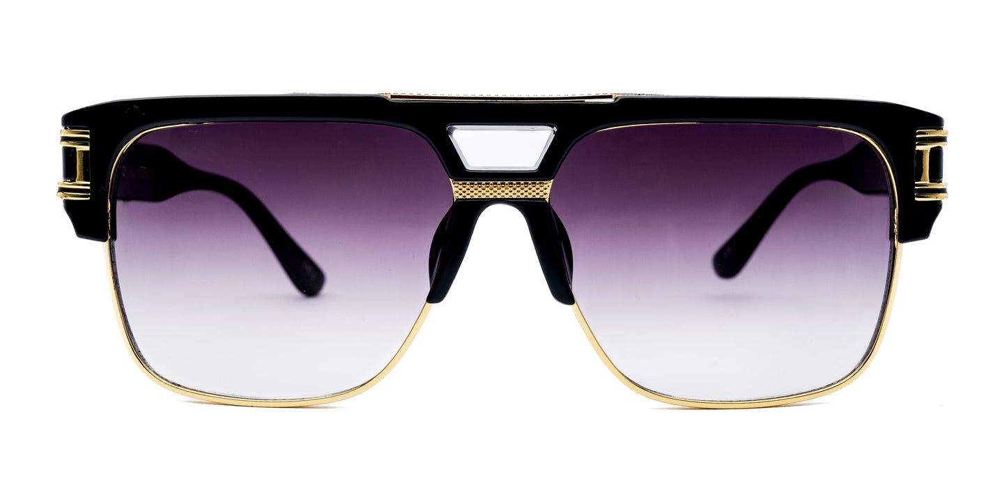 LUXURIANT™ SUNGLASSES - CAPITALS (Faded Black)
