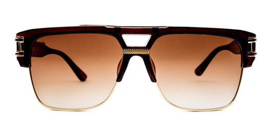 LUXURIANT™ SUNGLASSES - CAPITALS (Burgundy)