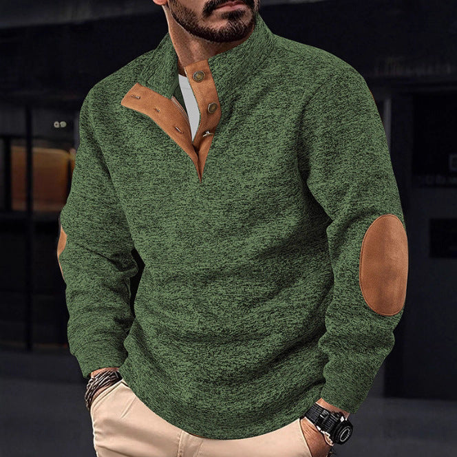 Men's Casual Printed Pullover Sweatshirt Knitwear