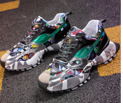Trendy Colorful Dad Sneakers for Men