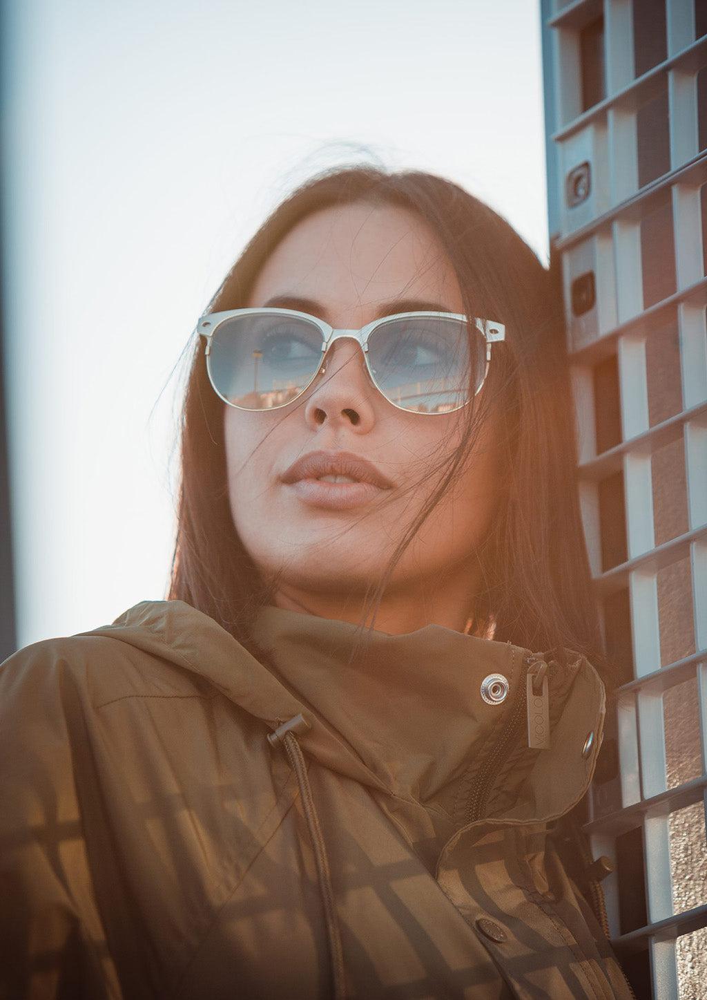 Titanium Clubmasters Sunglasses - V2 - 24K GOLD Plated