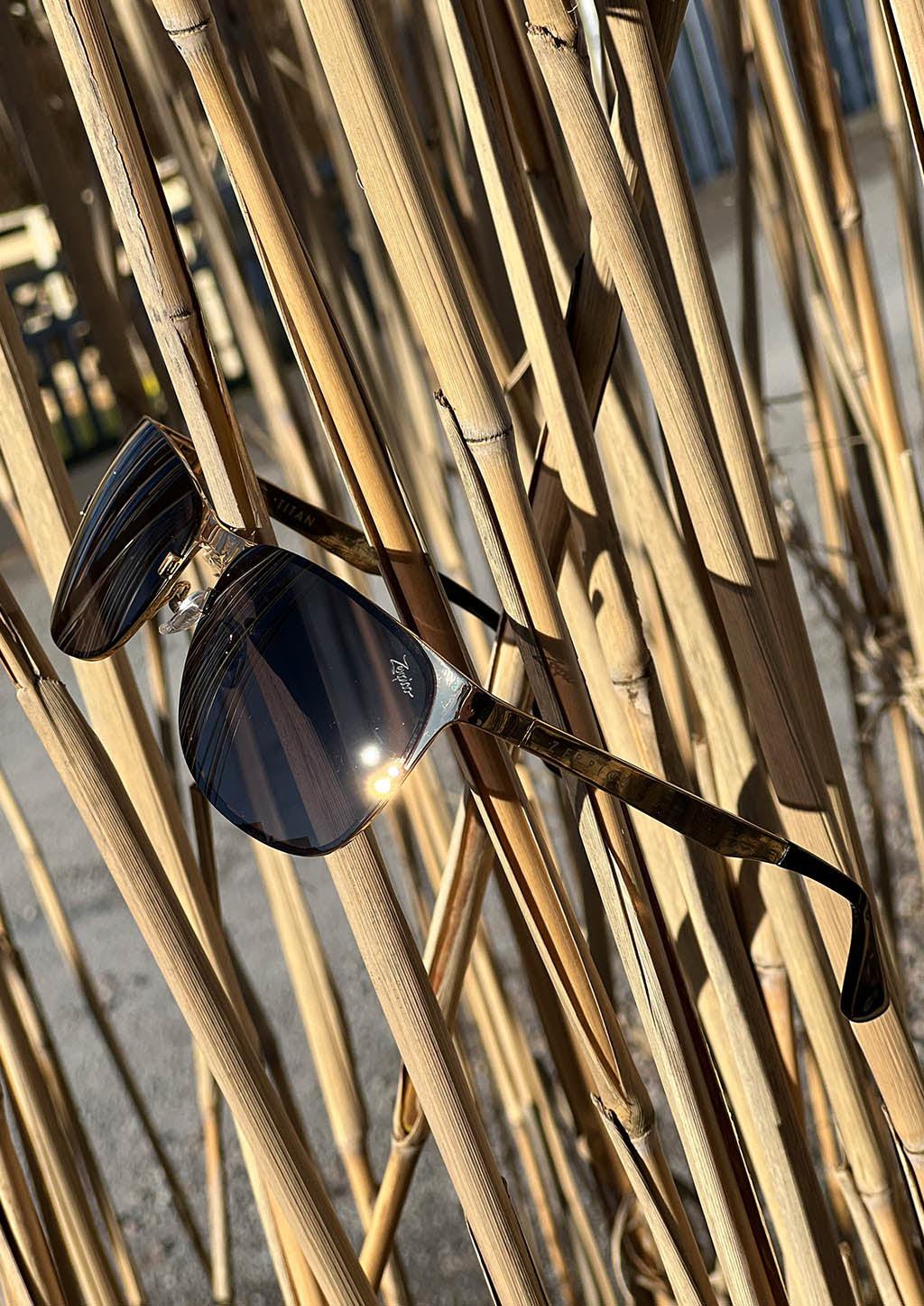 Titanium Wayfarer Sunglasses - V2 - 24K GOLD Plated