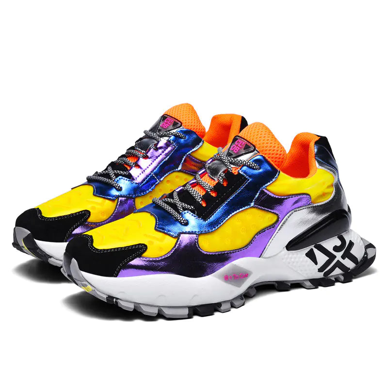 Trendy Colorful Dad Sneakers for Men