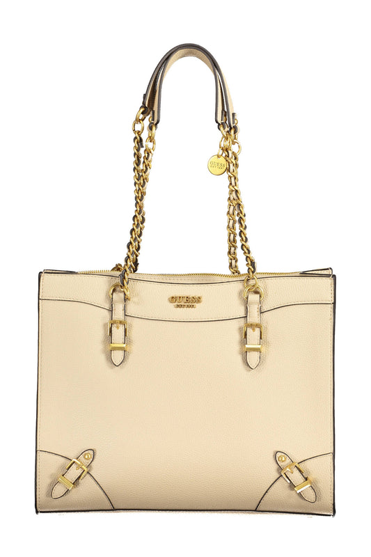 GUESS JEANS BEIGE WOMEN'S BAG